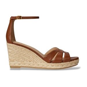 Lauren Ralph Laurenvoor vrouwen. 802P04433002 Nellie-espadrilles van bruin nappaleer (39.5), 5 tot 8 cm, 8 tot 10 cm, Gesp, Casual, Klassiek Lauren Ralph Laurenvoor vrouwen. 802P04433002 Nellie-espadrilles van bruin nappaleer (39.5), 5 tot 8 cm, 8 tot 10 cm, Gesp, Casual, Klassiek