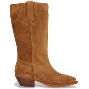 Alpevoor vrouwen. 554611 Bruine leren westernlaarzen (35), Leer, 1 tot 3 cm, Ritssluiting, Casual Alpevoor vrouwen. 554611 Bruine leren westernlaarzen (35), Leer, 1 tot 3 cm, Ritssluiting, Casual