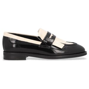 Alpevoor vrouwen. 533849 Leren mocassins New Mimi zwart, beige (39), Leer, Plat, Geen, Casual Alpevoor vrouwen. 533849 Leren mocassins New Mimi zwart, beige (39), Leer, Plat, Geen, Casual