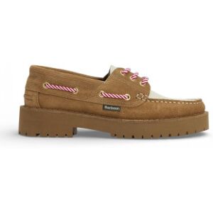 Barbourvoor vrouwen. LFO0798 Darras beige leren bootschoenen (38), Leer, Bruin, Plat, 1 tot 3 cm, Veters, Casual Barbourvoor vrouwen. LFO0798 Darras beige leren bootschoenen (38), Leer, Bruin, Plat, 1 tot 3 cm, Veters, Casual