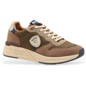 Blauervoor mannen. F5RAY02 Ray taupe leren sportschoenen (43), Leer, Plat, Veters, Casual Blauervoor mannen. F5RAY02 Ray taupe leren sportschoenen (43), Leer, Plat, Veters, Casual