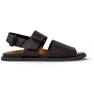 Campervoor mannen. K101092-001 Lluc Leren Sandalen zwart (43), Leer, Plat, Gesp, Casual Campervoor mannen. K101092-001 Lluc Leren Sandalen zwart (43), Leer, Plat, Gesp, Casual