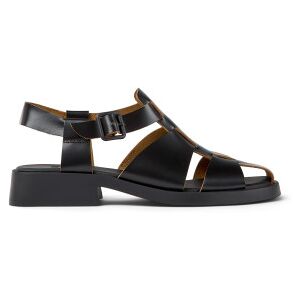 Campervoor vrouwen. K201489-001 Dana leren sandalen zwart (40), Leer, 1 tot 3 cm, Gesp, Casual Campervoor vrouwen. K201489-001 Dana leren sandalen zwart (40), Leer, 1 tot 3 cm, Gesp, Casual