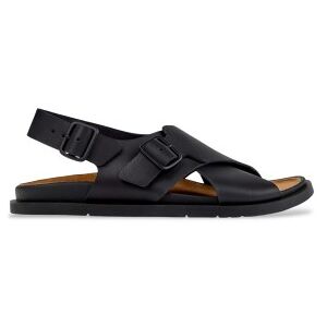 Campervoor vrouwen. K201880-004 Leren sandalen Lluc Sandaal zwart (36), Leer, Plat, Gesp, Casual Campervoor vrouwen. K201880-004 Leren sandalen Lluc Sandaal zwart (36), Leer, Plat, Gesp, Casual