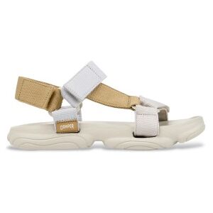 Campervoor vrouwen. K201794-007 Sandalen Karst Sandaal gebroken wit (36), Plat, Klittenband, Casual, Gerecycled polyester Campervoor vrouwen. K201794-007 Sandalen Karst Sandaal gebroken wit (36), Plat, Klittenband, Casual, Gerecycled polyester