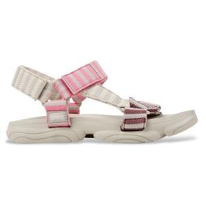 Campervoor vrouwen. K201794-008 Sandalen Karst Sandaal wit, roze (36), Plat, Klittenband, Casual, Gerecycled polyester Campervoor vrouwen. K201794-008 Sandalen Karst Sandaal wit, roze (36), Plat, Klittenband, Casual, Gerecycled polyester