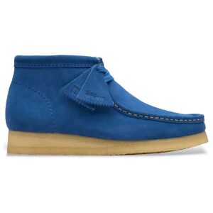 Clarksvoor mannen. 26181134 Wallabee blauw leren laarzen (41), Plat, Veters, Casual Clarksvoor mannen. 26181134 Wallabee blauw leren laarzen (41), Plat, Veters, Casual