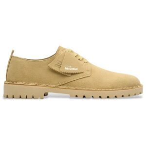 Clarksvoor mannen. 26178128 Desert Rock Lo gele leren schoenen (41), Plat, Veters, Casual, Geel Clarksvoor mannen. 26178128 Desert Rock Lo gele leren schoenen (41), Plat, Veters, Casual, Geel