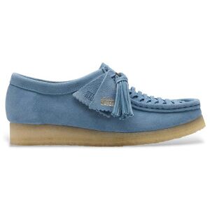 Clarksvoor vrouwen. 26180614 Wallabee Weave blauw leren schoenen (38), Plat, Veters, Casual Clarksvoor vrouwen. 26180614 Wallabee Weave blauw leren schoenen (38), Plat, Veters, Casual