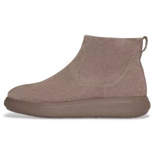 Fitflopvoor vrouwen. E35-076 IQ-Comff taupe suède enkellaarsjes met rits (36), Plat, Ritssluiting, Casual Fitflopvoor vrouwen. E35-076 IQ-Comff taupe suède enkellaarsjes met rits (36), Plat, Ritssluiting, Casual