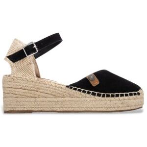 Refreshvoor vrouwen. 17523505-NEGRO Leren Espadrilles 175235 zwart (37), 3 tot 5 cm, Suède, Gesp, Casual Refreshvoor vrouwen. 17523505-NEGRO Leren Espadrilles 175235 zwart (37), 3 tot 5 cm, Suède, Gesp, Casual