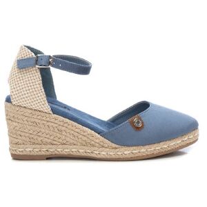Refreshvoor vrouwen. 17188206-JEANS Leren espadrilles 71882 blauw (36), 5 tot 8 cm, Gesp, Casual Refreshvoor vrouwen. 17188206-JEANS Leren espadrilles 71882 blauw (36), 5 tot 8 cm, Gesp, Casual