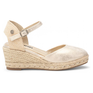 Refreshvoor vrouwen. 17285901-ORO Espadrilles 172859 goud (37), Goudkleurig, 5 tot 8 cm, Gesp, Casual Refreshvoor vrouwen. 17285901-ORO Espadrilles 172859 goud (37), Goudkleurig, 5 tot 8 cm, Gesp, Casual