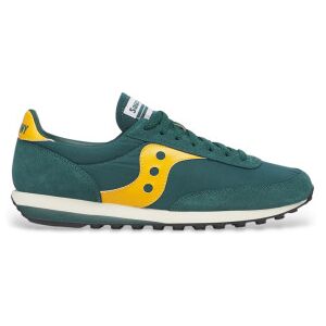 Sauconyvoor mannen. S70884-11 Leren sneakers Trainer 80 groen (40), Leer, Plat, Veters, Casual Sauconyvoor mannen. S70884-11 Leren sneakers Trainer 80 groen (40), Leer, Plat, Veters, Casual
