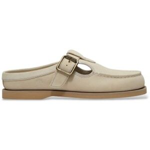 Timberlandvoor vrouwen. TB0A5MT9ER31 Klassieke beige leren bootschoenen met open hiel (39.5 W), Plat, Geen, Casual Timberlandvoor vrouwen. TB0A5MT9ER31 Klassieke beige leren bootschoenen met open hiel (39.5 W), Plat, Geen, Casual