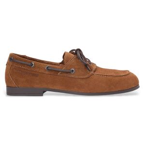 Tommy Hilfigervoor mannen. FM0FM05863 Bruine leren bootschoenen met flexibele zolen (42), Leer, Plat, Veters, Casual Tommy Hilfigervoor mannen. FM0FM05863 Bruine leren bootschoenen met flexibele zolen (42), Leer, Plat, Veters, Casual