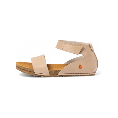 Artvoor vrouwen. 103823ZZ0003_020 Leren sandalen 0382 beige Crete (37), Leer, Plat, Klittenband, Casual Artvoor vrouwen. 103823ZZ0003_020 Leren sandalen 0382 beige Crete (37), Leer, Plat, Klittenband, Casual