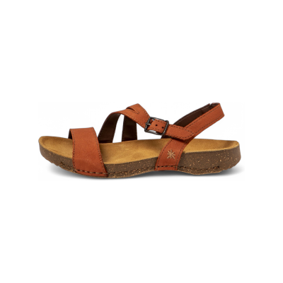 Artvoor vrouwen. 110453MH0003_006 Leren sandalen 1045 I Breathe oranje (37), Leer, Plat, Gesp, Casual Artvoor vrouwen. 110453MH0003_006 Leren sandalen 1045 I Breathe oranje (37), Leer, Plat, Gesp, Casual