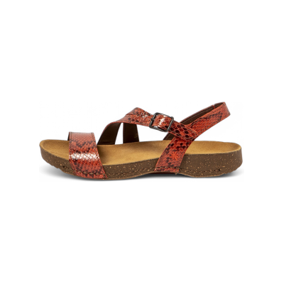 Artvoor vrouwen. 11045S188003_006 Leren sandalen 1045S I Breathe oranje (38), Leer, Plat, Gesp, Casual Artvoor vrouwen. 11045S188003_006 Leren sandalen 1045S I Breathe oranje (38), Leer, Plat, Gesp, Casual