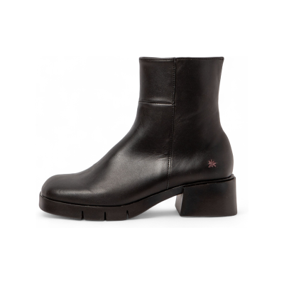 Artvoor vrouwen. 112841101003_001 Leren enkellaarsjes 1284 Warschau zwart (36), Leer, 3 tot 5 cm, Ritssluiting, Casual Artvoor vrouwen. 112841101003_001 Leren enkellaarsjes 1284 Warschau zwart (36), Leer, 3 tot 5 cm, Ritssluiting, Casual