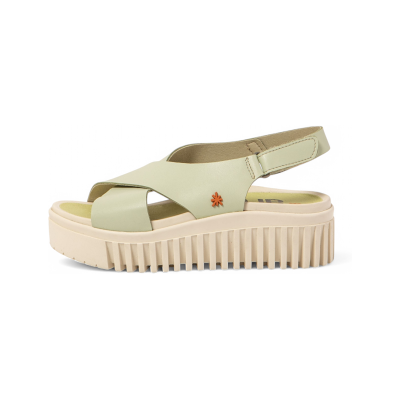 Artvoor vrouwen. 1157421IC003_0G3 Lime groen leren sandalen 1574 Brighton (36), Leer, 3 tot 5 cm, Klittenband, Casual Artvoor vrouwen. 1157421IC003_0G3 Lime groen leren sandalen 1574 Brighton (36), Leer, 3 tot 5 cm, Klittenband, Casual