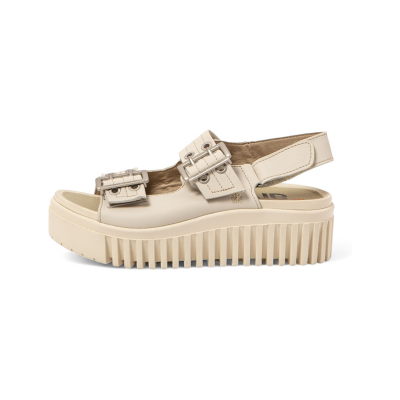 Artvoor vrouwen. 1157911ZZ003_020 Leren sandalen 1579 Brighton beige (38), Leer, 3 tot 5 cm, Gesp, Casual Artvoor vrouwen. 1157911ZZ003_020 Leren sandalen 1579 Brighton beige (38), Leer, 3 tot 5 cm, Gesp, Casual