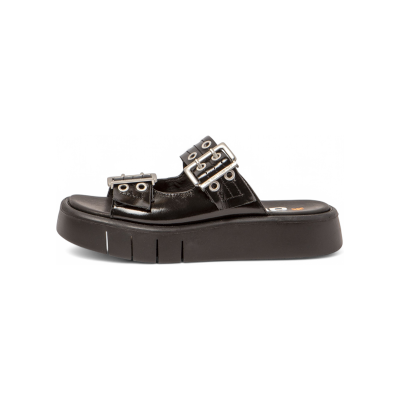 Artvoor vrouwen. 118581101003_001 Leren sandalen 1858 Malaga zwart (37), Leer, 3 tot 5 cm, Gesp, Casual Artvoor vrouwen. 118581101003_001 Leren sandalen 1858 Malaga zwart (37), Leer, 3 tot 5 cm, Gesp, Casual