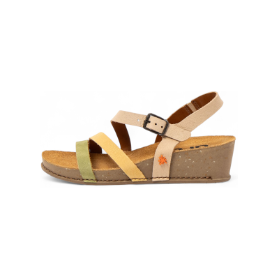 Artvoor vrouwen. 1193012Z2003_0MU Leren sandalen 1930 I Live beige (40), Leer, 3 tot 5 cm, Gesp, Casual Artvoor vrouwen. 1193012Z2003_0MU Leren sandalen 1930 I Live beige (40), Leer, 3 tot 5 cm, Gesp, Casual