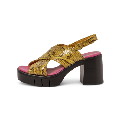 Artvoor vrouwen. 1199013XT003_024 Leren sandalen 1990 Eivissa geel (38), Leer, 8 tot 10 cm, Klittenband, Casual Artvoor vrouwen. 1199013XT003_024 Leren sandalen 1990 Eivissa geel (38), Leer, 8 tot 10 cm, Klittenband, Casual