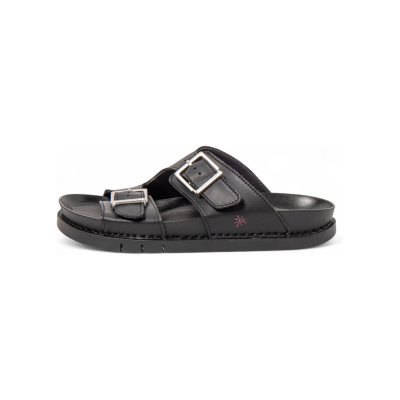 Artvoor vrouwen. 120201301003_001 Leren sandalen 2020 Menorca zwart (46), Leer, Plat, Gesp, Casual Artvoor vrouwen. 120201301003_001 Leren sandalen 2020 Menorca zwart (46), Leer, Plat, Gesp, Casual