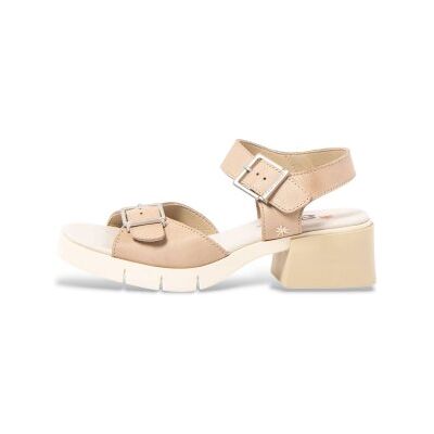 Artvoor vrouwen. 1206111ZZ003_020 Leren sandalen 2061 beige Roma (40), Leer, 5 tot 8 cm, Gesp, Klassiek Artvoor vrouwen. 1206111ZZ003_020 Leren sandalen 2061 beige Roma (40), Leer, 5 tot 8 cm, Gesp, Klassiek