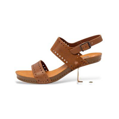 Artvoor vrouwen. 118641123003_023 Bruin 1864 I Wish Leren Sandalen (37), Leer, 5 tot 8 cm, Gesp, Casual Artvoor vrouwen. 118641123003_023 Bruin 1864 I Wish Leren Sandalen (37), Leer, 5 tot 8 cm, Gesp, Casual