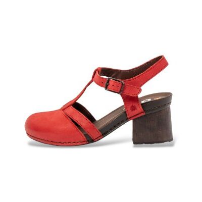 Artvoor vrouwen. 118741308003_008 Leren sandalen 1874 I Wish rood (38), Leer, 5 tot 8 cm, Gesp, Casual, Klassiek Artvoor vrouwen. 118741308003_008 Leren sandalen 1874 I Wish rood (38), Leer, 5 tot 8 cm, Gesp, Casual, Klassiek