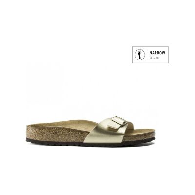 Birkenstockvoor vrouwen. 1016107 Sandalen Madrid (Smalle Pasvorm) goud (39), Goudkleurig, Plat, Geen, Casual Birkenstockvoor vrouwen. 1016107 Sandalen Madrid (Smalle Pasvorm) goud (39), Goudkleurig, Plat, Geen, Casual