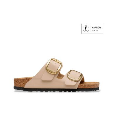 Birkenstockvoor vrouwen. 1031429 Sandalen Arizona Big Buckle Birko-Flor (Smalle Pasvorm) beige (40), Plat, Gesp, Casual Birkenstockvoor vrouwen. 1031429 Sandalen Arizona Big Buckle Birko-Flor (Smalle Pasvorm) beige (40), Plat, Gesp, Casual
