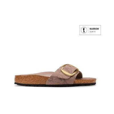 Birkenstockvoor vrouwen. 1032935 Sandalen Madrid Big Buckle (Smalle Pasvorm) taupe (40), Plat, Geen, Casual Birkenstockvoor vrouwen. 1032935 Sandalen Madrid Big Buckle (Smalle Pasvorm) taupe (40), Plat, Geen, Casual
