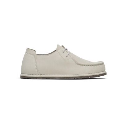 Birkenstockvoor mannen. 1029553 Utti Lace leren schoenen (Reguliere pasvorm) gebroken wit (42), Plat, Veters, Casual Birkenstockvoor mannen. 1029553 Utti Lace leren schoenen (Reguliere pasvorm) gebroken wit (42), Plat, Veters, Casual