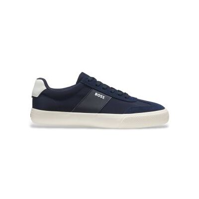 BOSSvoor mannen. 50563847 Aiden Tenn sneakers marineblauw (44), Plat, Veters, Casual BOSSvoor mannen. 50563847 Aiden Tenn sneakers marineblauw (44), Plat, Veters, Casual