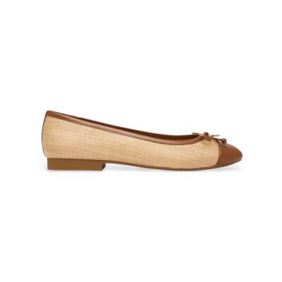 Michael Korsvoor vrouwen. 40S6PIFP2D Beige ballerina met dubbele structuur (36), Bruin, Plat, Geen, Casual Michael Korsvoor vrouwen. 40S6PIFP2D Beige ballerina met dubbele structuur (36), Bruin, Plat, Geen, Casual