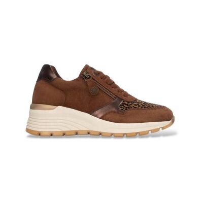 Refreshvoor vrouwen. 17623902-CAMEL Sneakers 176239 bruin (36), 3 tot 5 cm, Ritssluiting, Casual Refreshvoor vrouwen. 17623902-CAMEL Sneakers 176239 bruin (36), 3 tot 5 cm, Ritssluiting, Casual