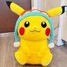 Pokémon Pikachu knuffel 55CM - Pikachu Plushe met hand gebreide muts