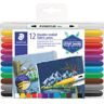 Viltstift staedtler 3190 textiel duo ass