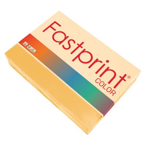 Kopieerpapier fastprint a4 80gr goudgeel 500vel