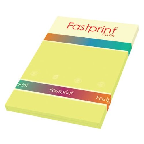 Kopieerpapier fastprint a4 120gr geel 100vel