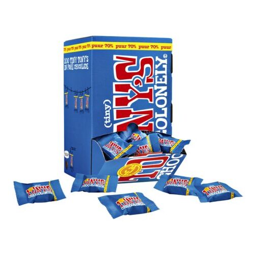 Chocolade tony's chocolonely tiny puur doos 100 st