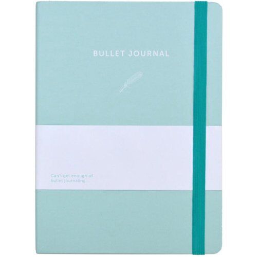 A-journal bullet journal, formaat 16 x 21,5 cm., kleur blauw