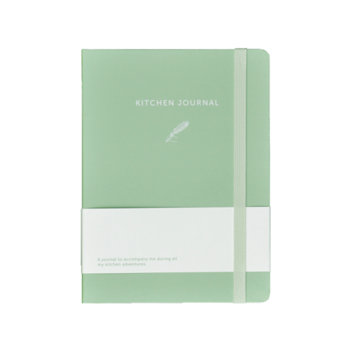 A-journal kitchen journal, formaat 16 x 21,5 cm., kleur zacht groen