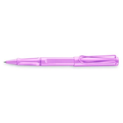 Lamy rollerball, model safari light rose, met zwarte medium vulling