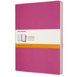 Moleskine cahier journal soft cover xl kinetic roze gelinieerd à 3 stuks Moleskine cahier journal soft cover xl kinetic roze gelinieerd à 3 stuks