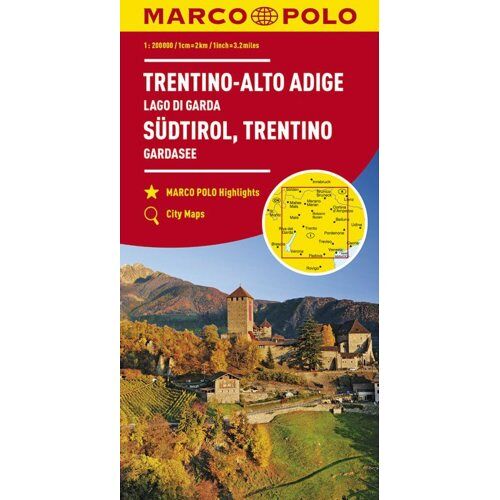 62damrak Marco Polo Wegenkaart 03 Trentino - Zuid-Tirol - Gardameer - Marco Polo Wegenkaart